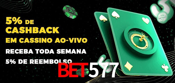 Promoções do cassino ao Vivo BET577